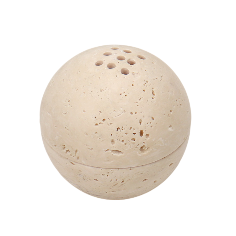 TS Hollow Stone Spherical Incense Burner