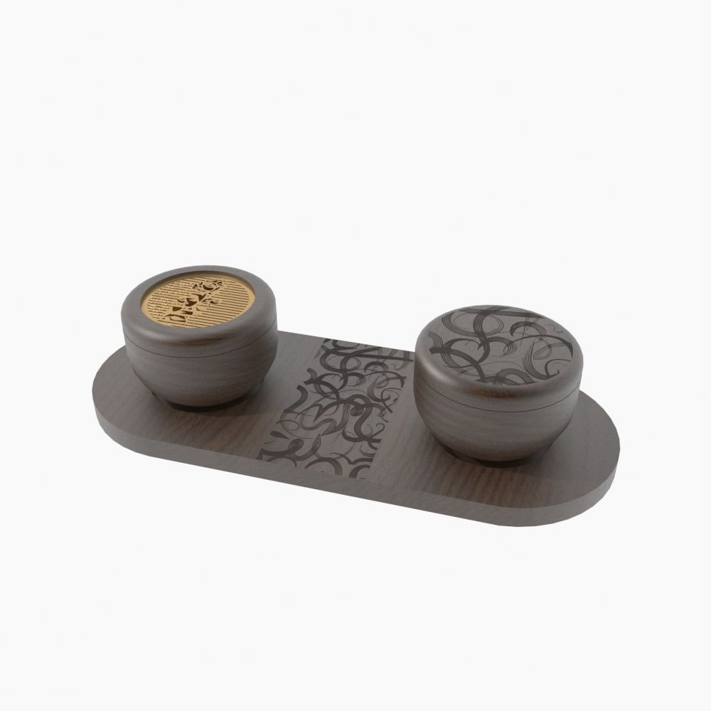 TS Wooden MUBKHAR Burner Set For Home Family Gathering