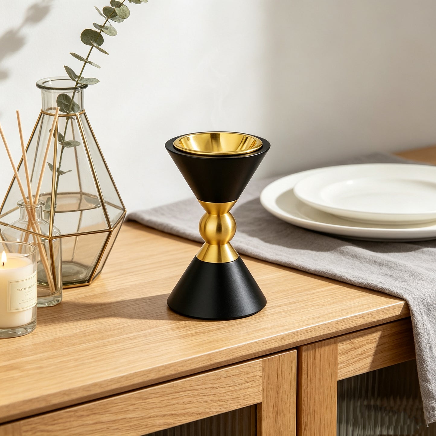 TS Conical wooden incense burner for Ramadan Gift