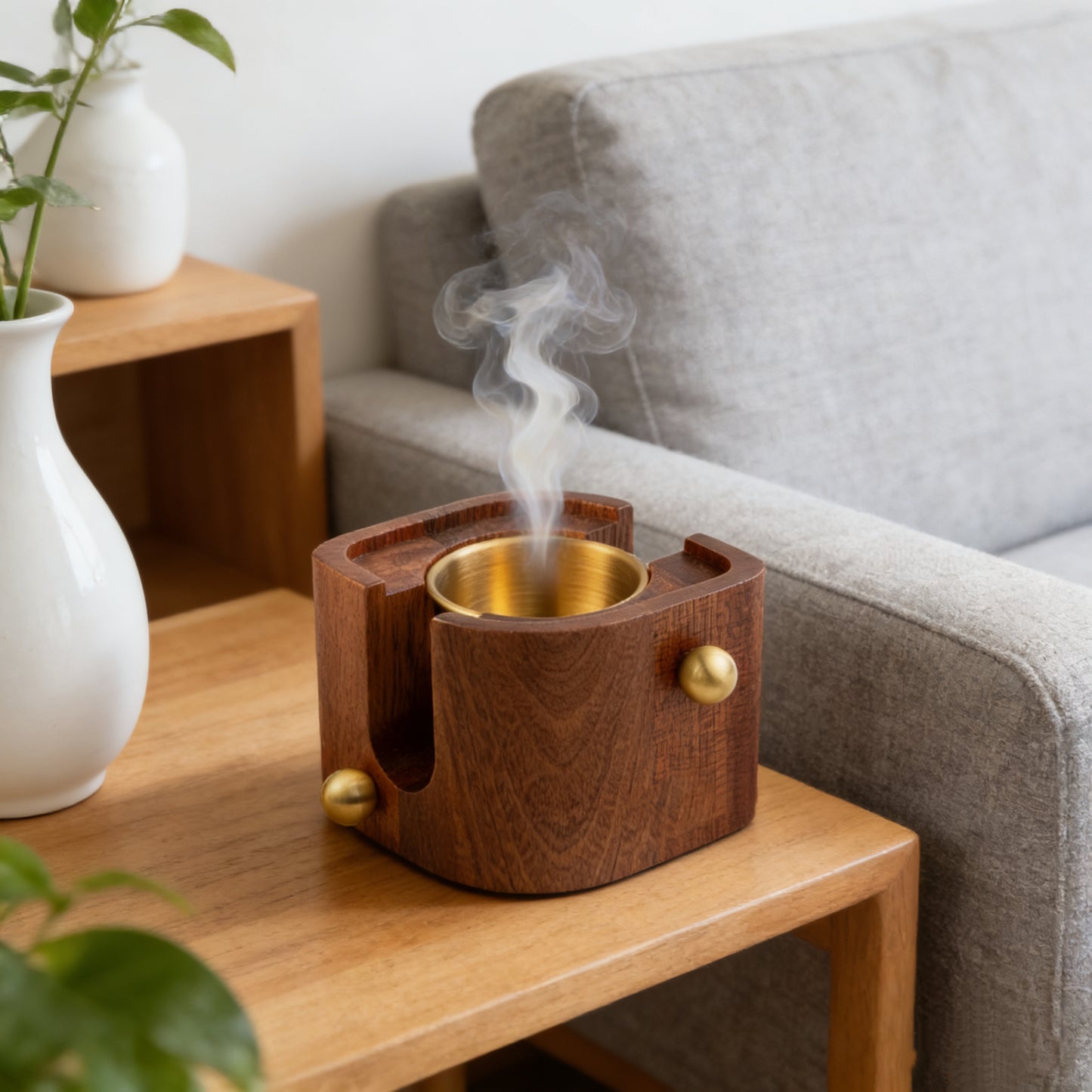 TS Sandwood Brass Metal Incense Burner Customized Color Gift Givers