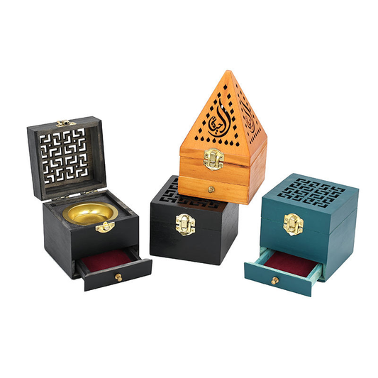 TS Luxury Wooden Oud Burner Classic Style