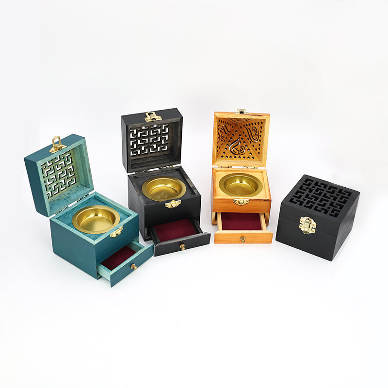 TS Luxury Wooden Oud Burner Classic Style