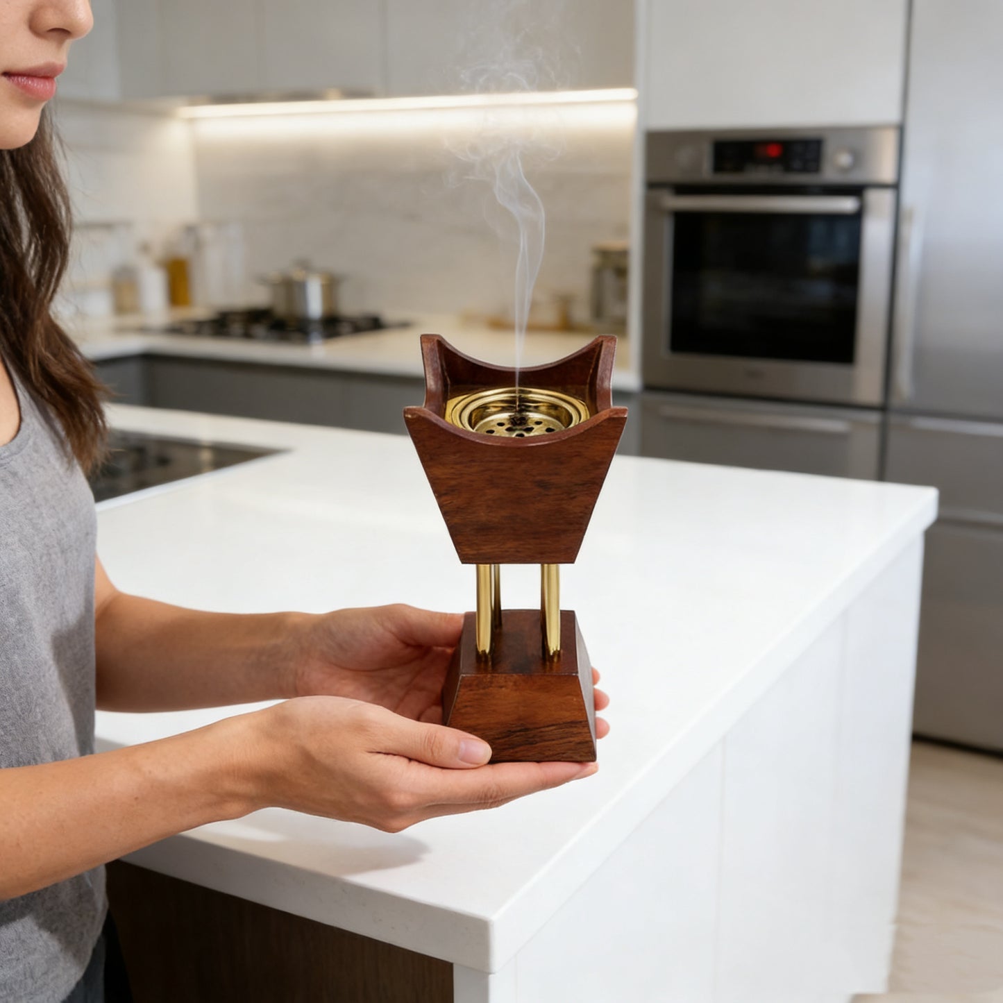 TS Traditional Handheld Bakhoor Burner Creative Home Decor