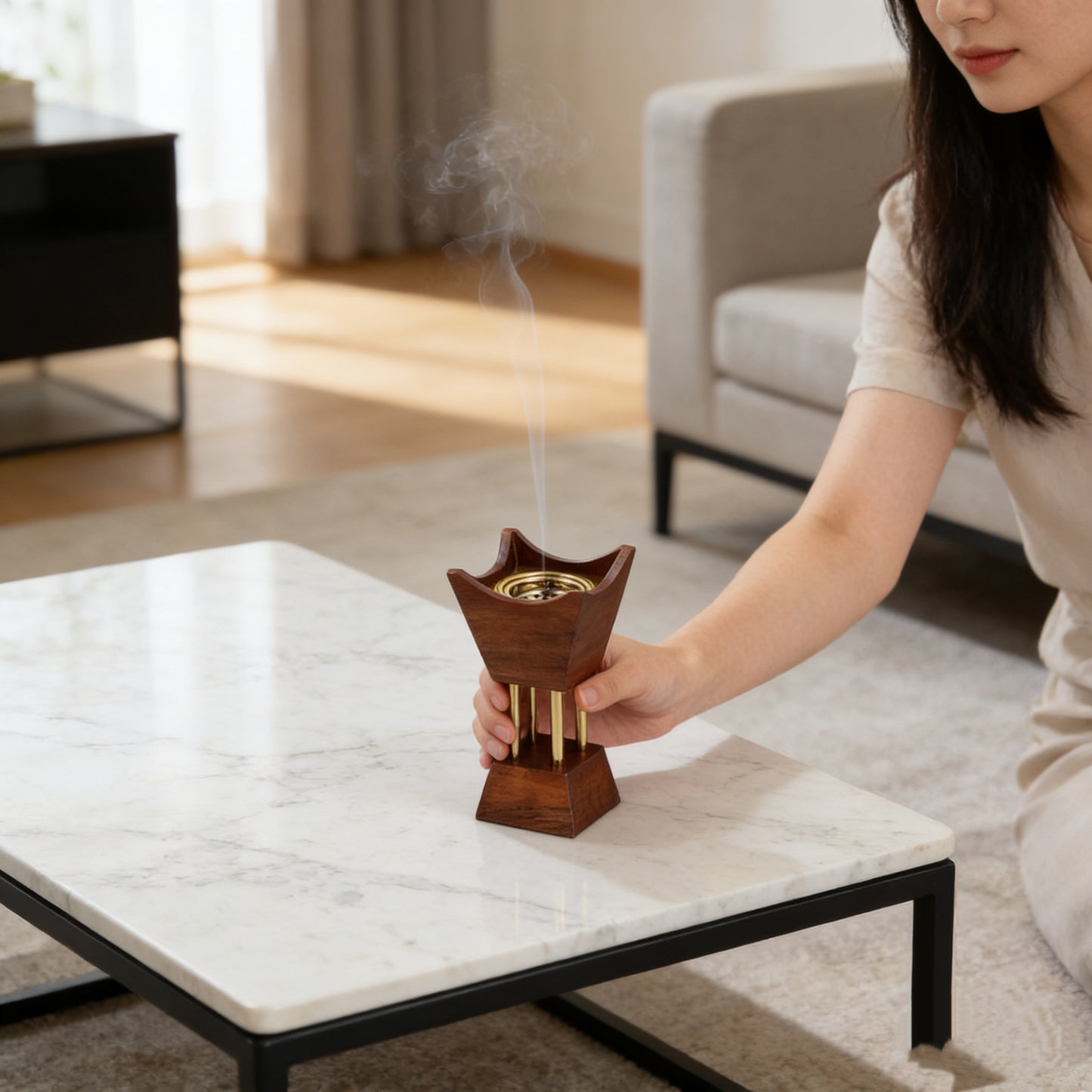 TS Traditional Handheld Bakhoor Burner Creative Home Decor