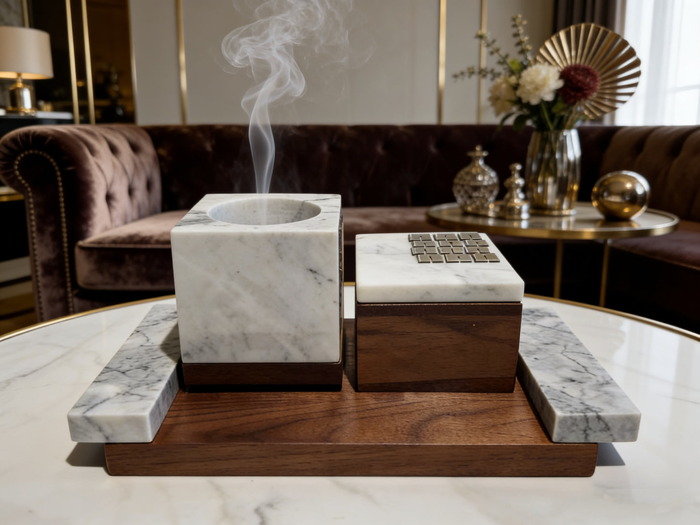 TS Elegant Luxury Marble Set Mubkhar Holiday Party