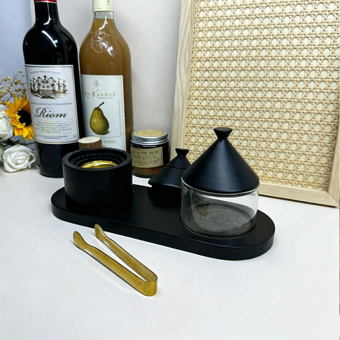 TS Mubkhar set Matching tray made of acrylic material
