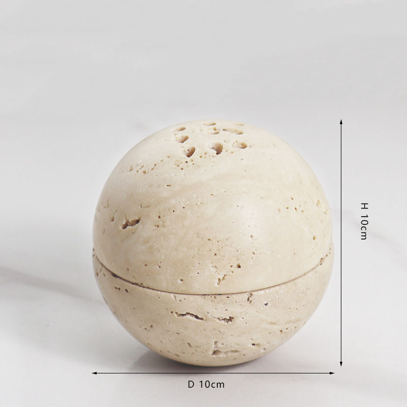 TS Hollow Stone Spherical Incense Burner