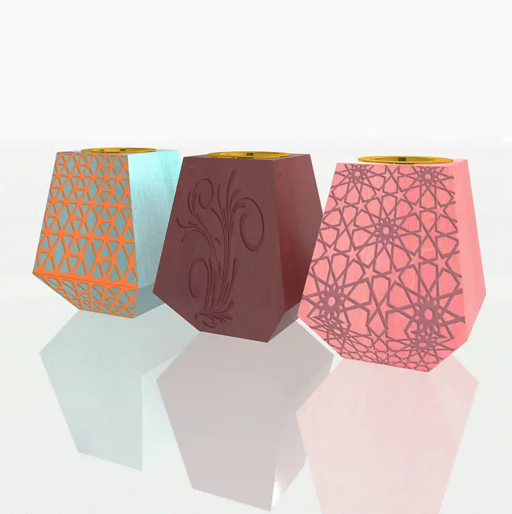 TS Traditional incense burner with leather design