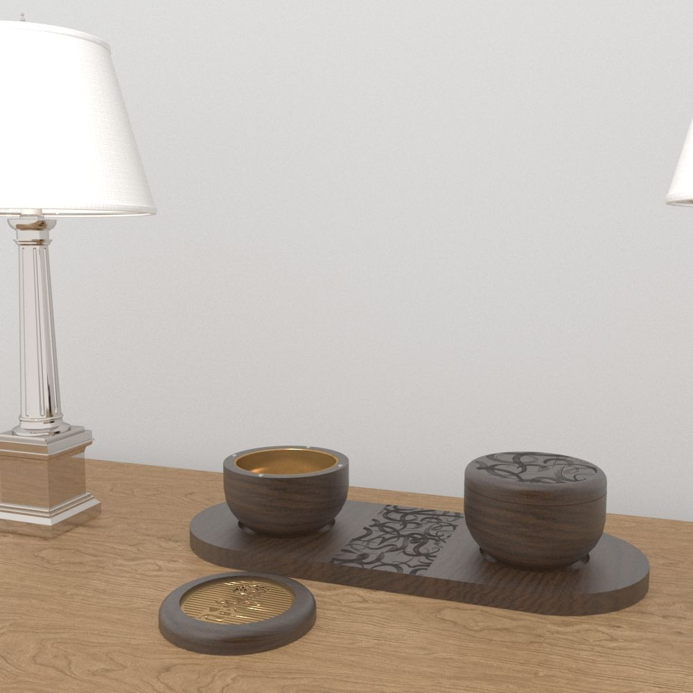 TS Wooden MUBKHAR Burner Set For Home Family Gathering